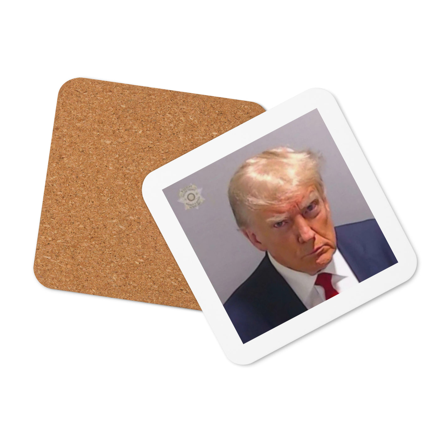Trump Mug Cork-back coaster - Arbitrage Andy