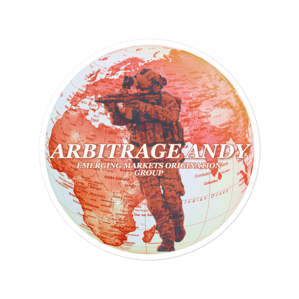 Arbitrage Andy Emerging Markets Origination Sticker - Arbitrage Andy