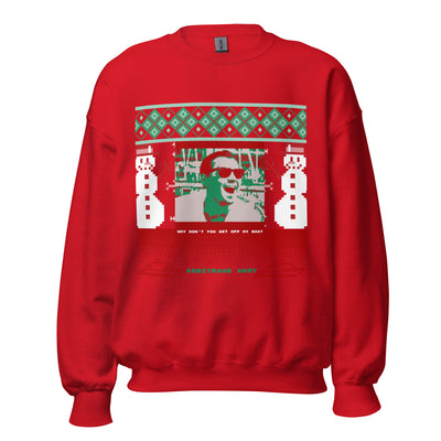 Get Off My Boat Christmas Sweater - Arbitrage Andy