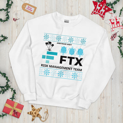 FTX Risk Management Holiday Sweater - Arbitrage Andy